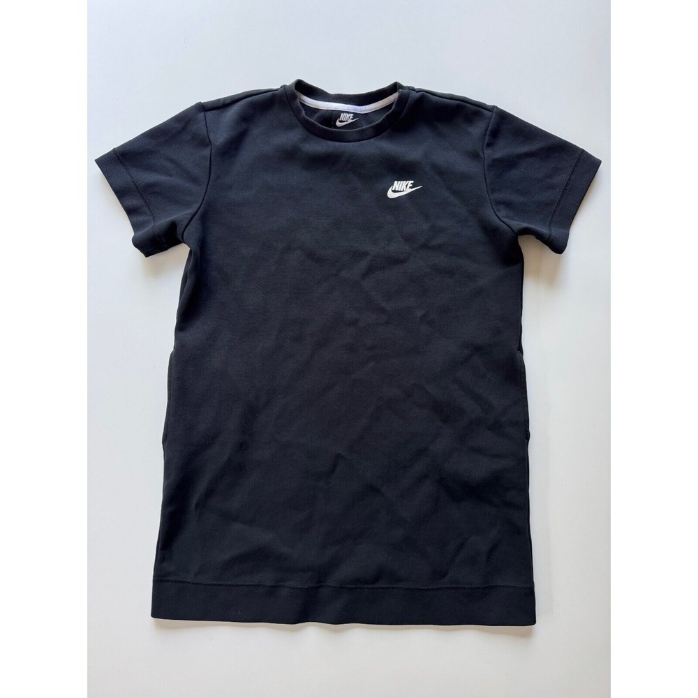 NIKE Tech Fleece‎ Dress Womens Medium Black Sweatshirt Athleisure Lounge Casual